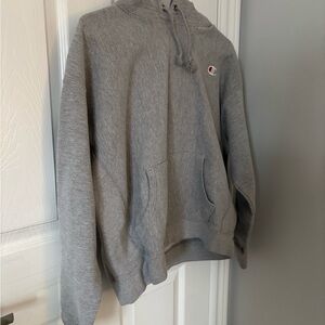 Champion Heather Gray Pullover Hoodie